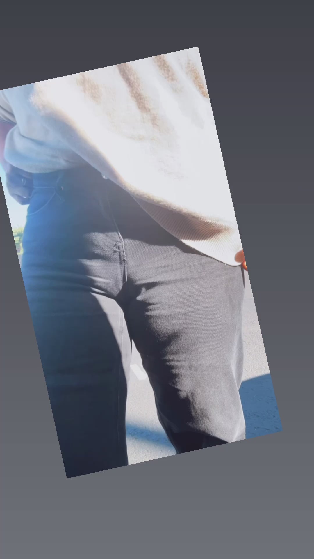 Wide leg denim with a stretch