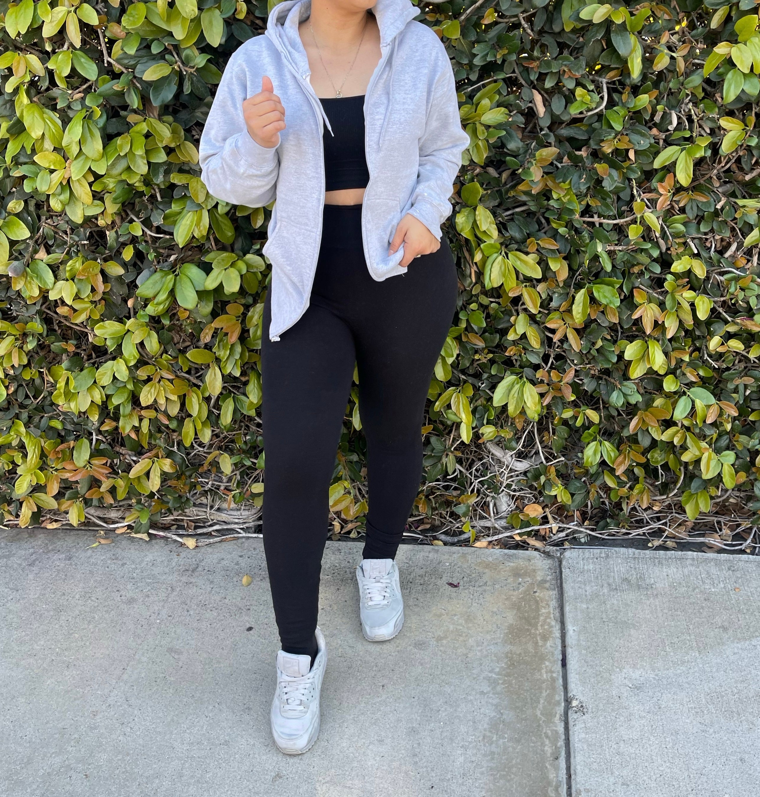 Emulate me hoodie with zipper (heather grey)