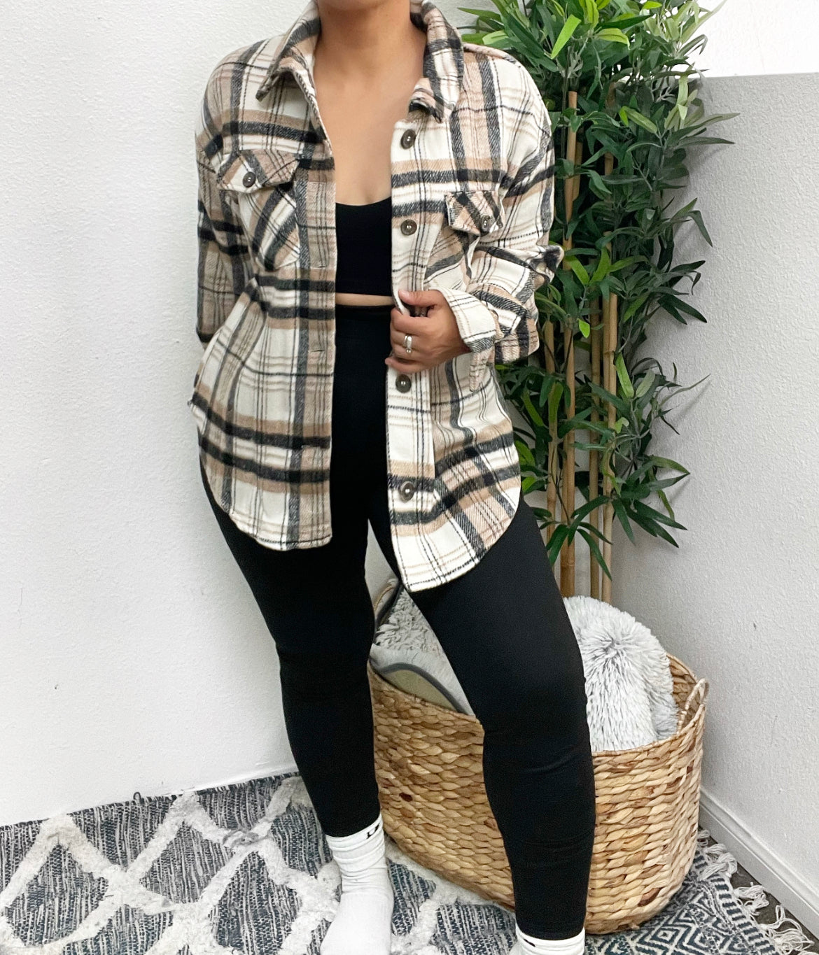 Pumpkin Spice Shacket (Black)