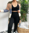 Feeling It Striped Cardigan (olive/khaki)