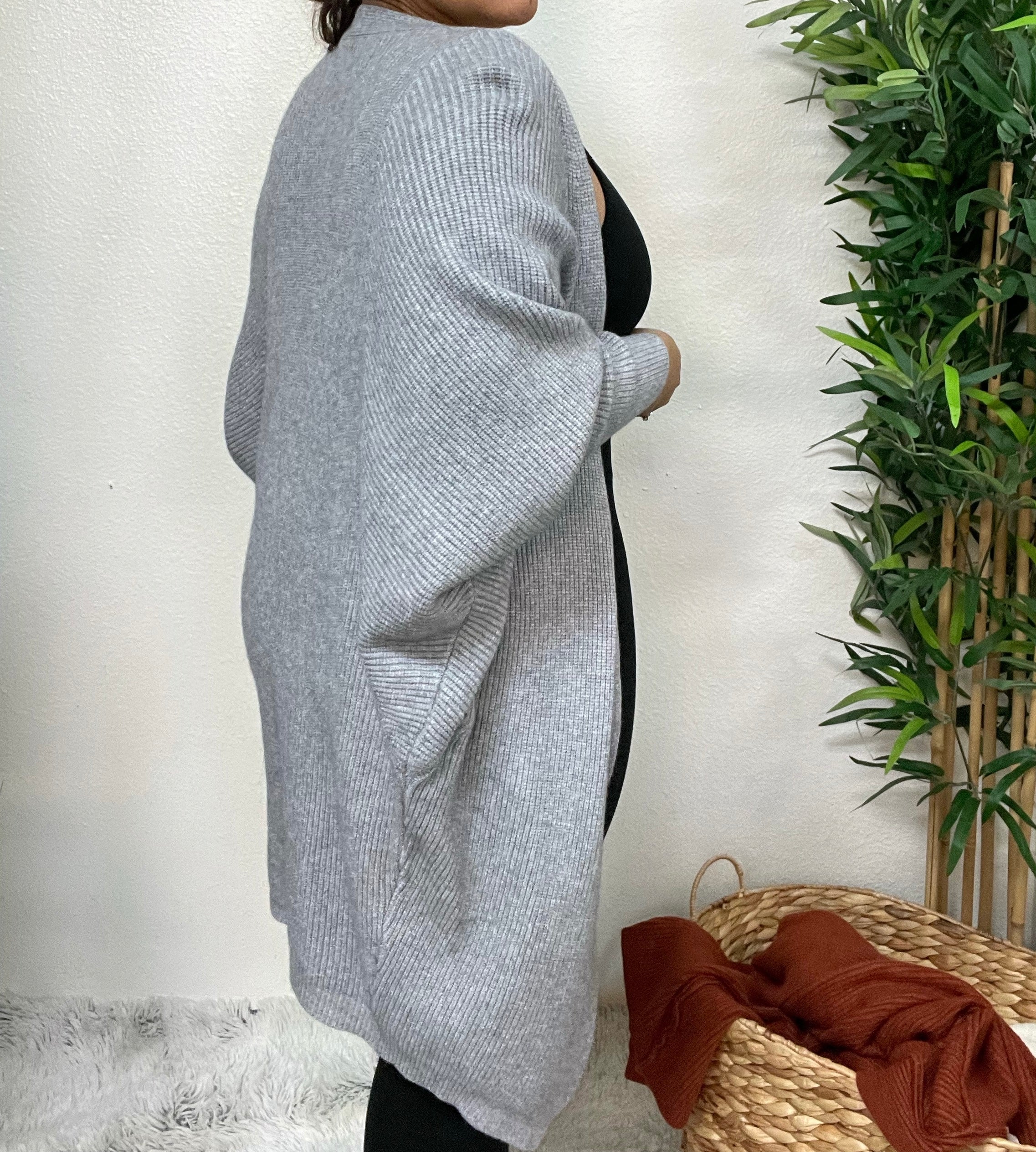 Thickness cardigan heather grey