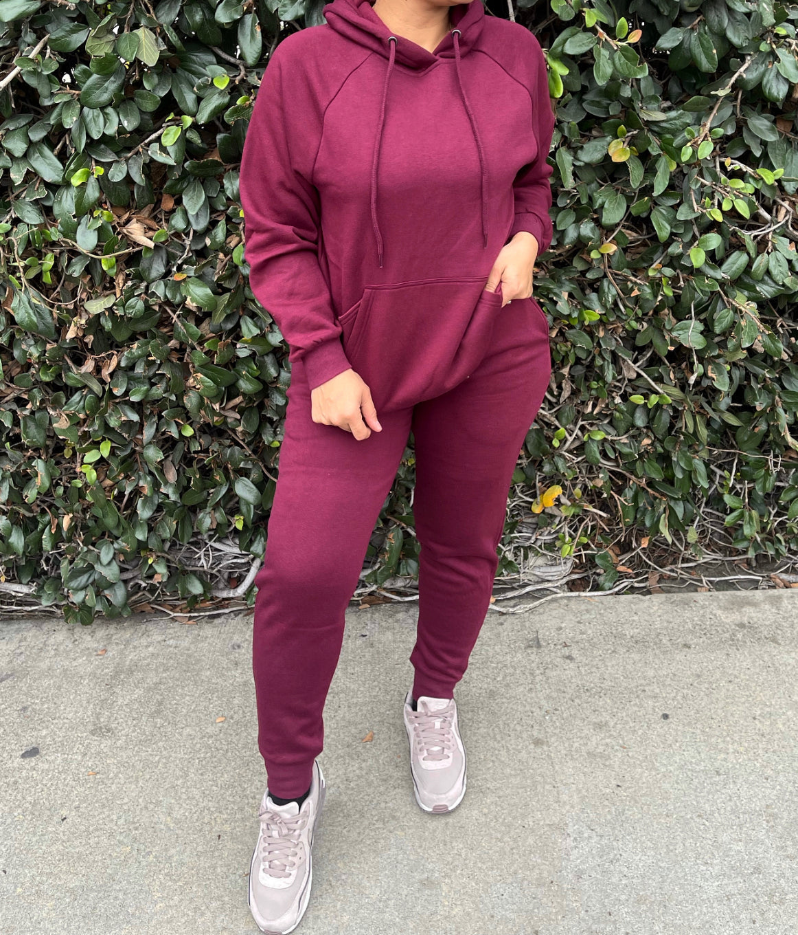 Easygoing jogger set burgundy (35050)