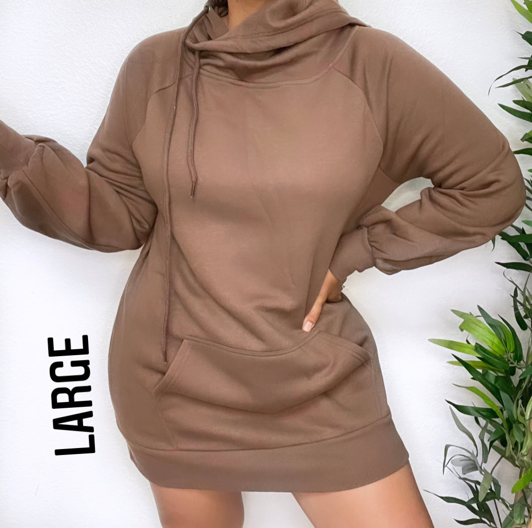Chill sweater dress (mocha)