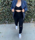 Modern mom jeans (black)
