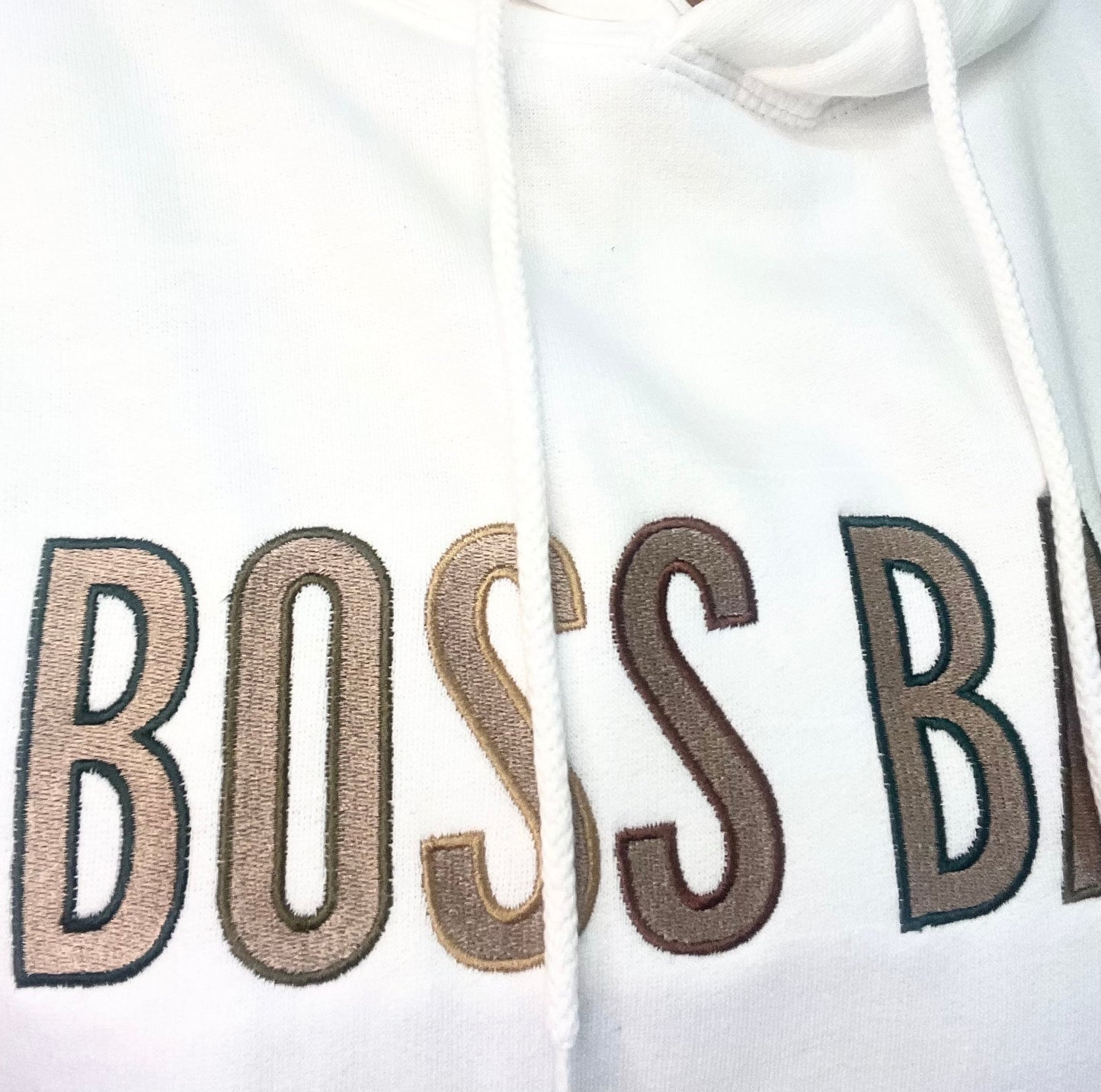Boss Babe hoodie (white)