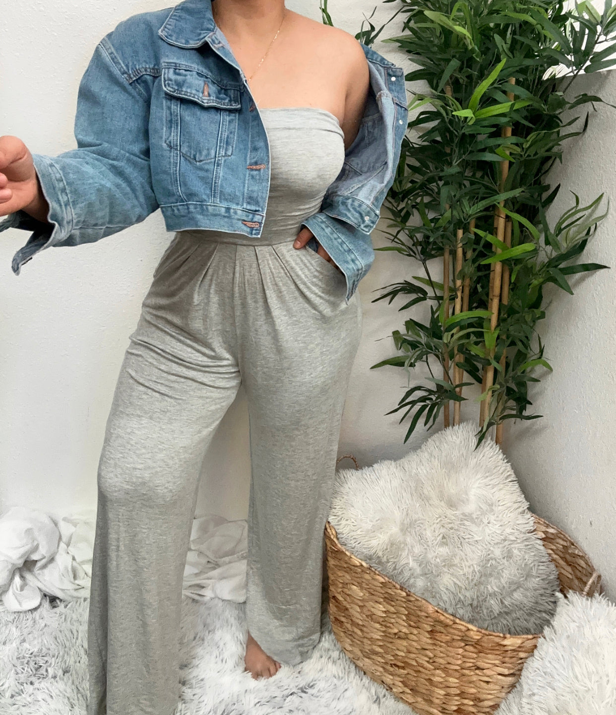 Casual Jumpsuit Wide Leg (H. Grey)