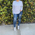 Emulate me crewneck (heather grey)
