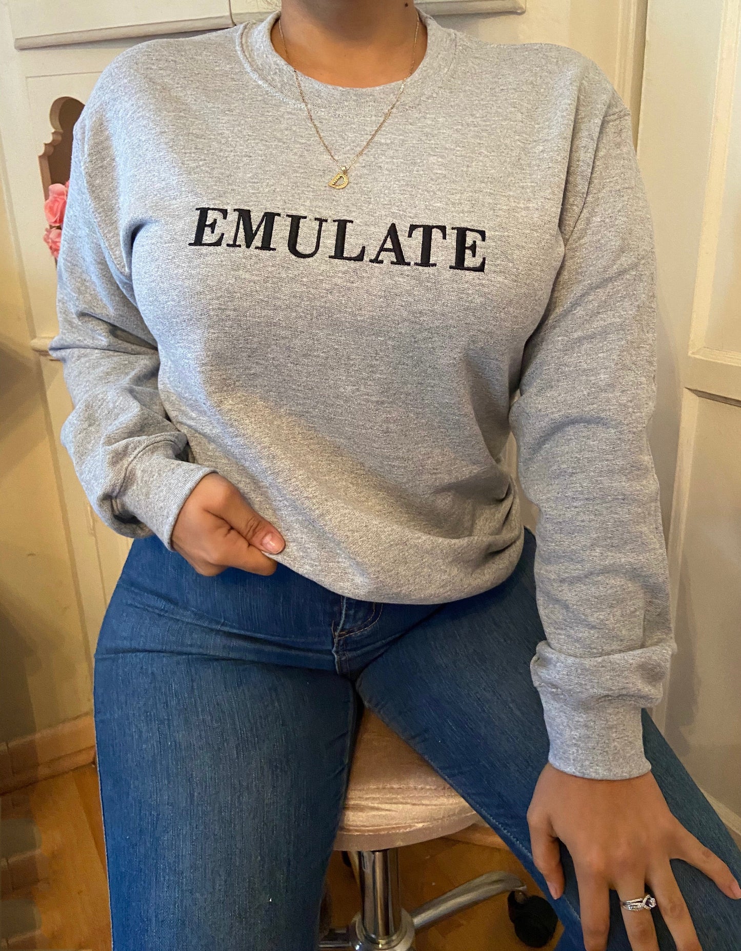 Emulate Crew neck sweater (heather grey)