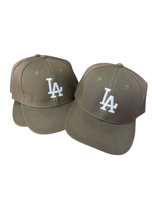 LA Cap (olive with with letters)