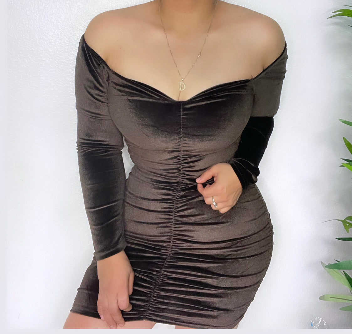 My night out dress (brown)