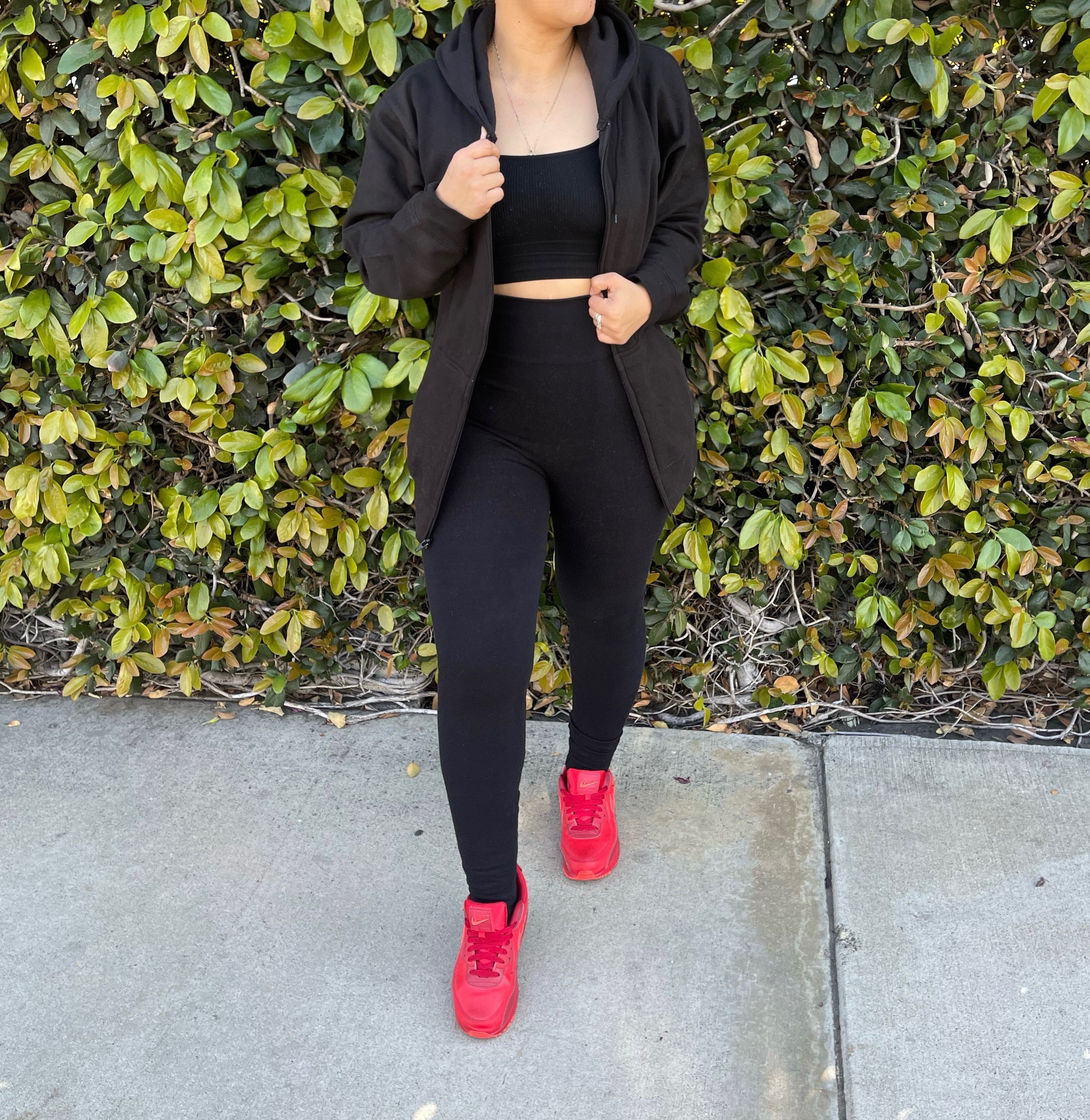 Emulate me hoodie with zipper (black)