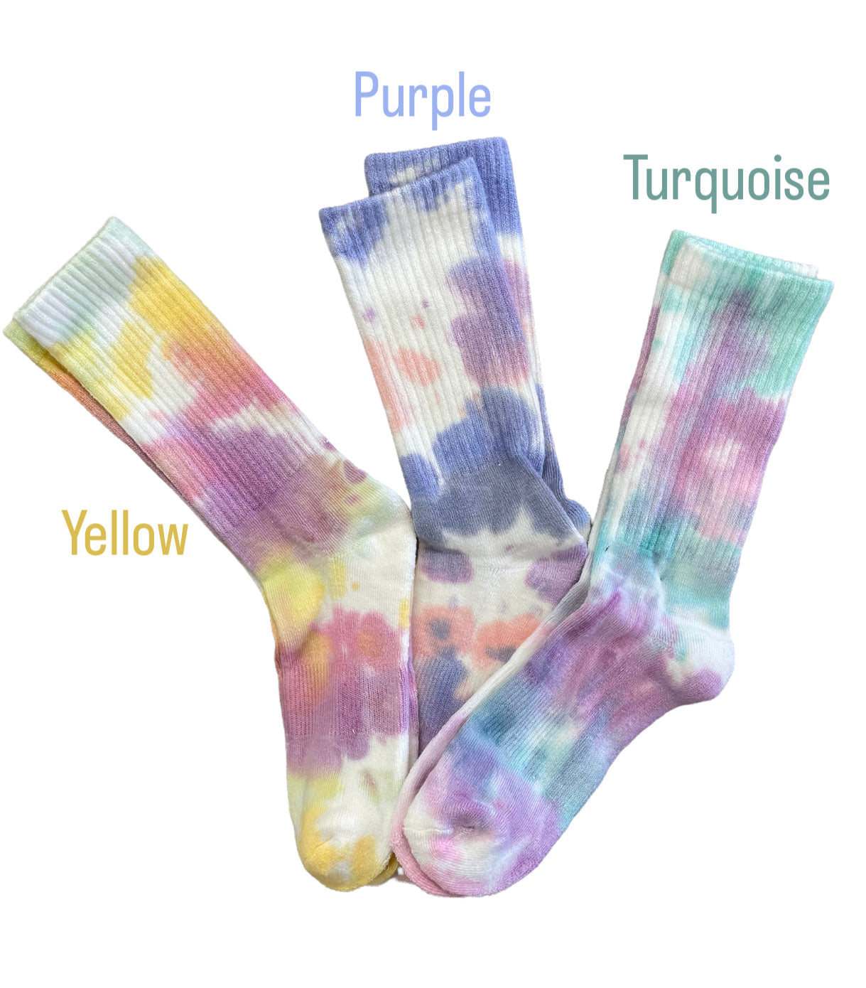 Summer tie dye socks