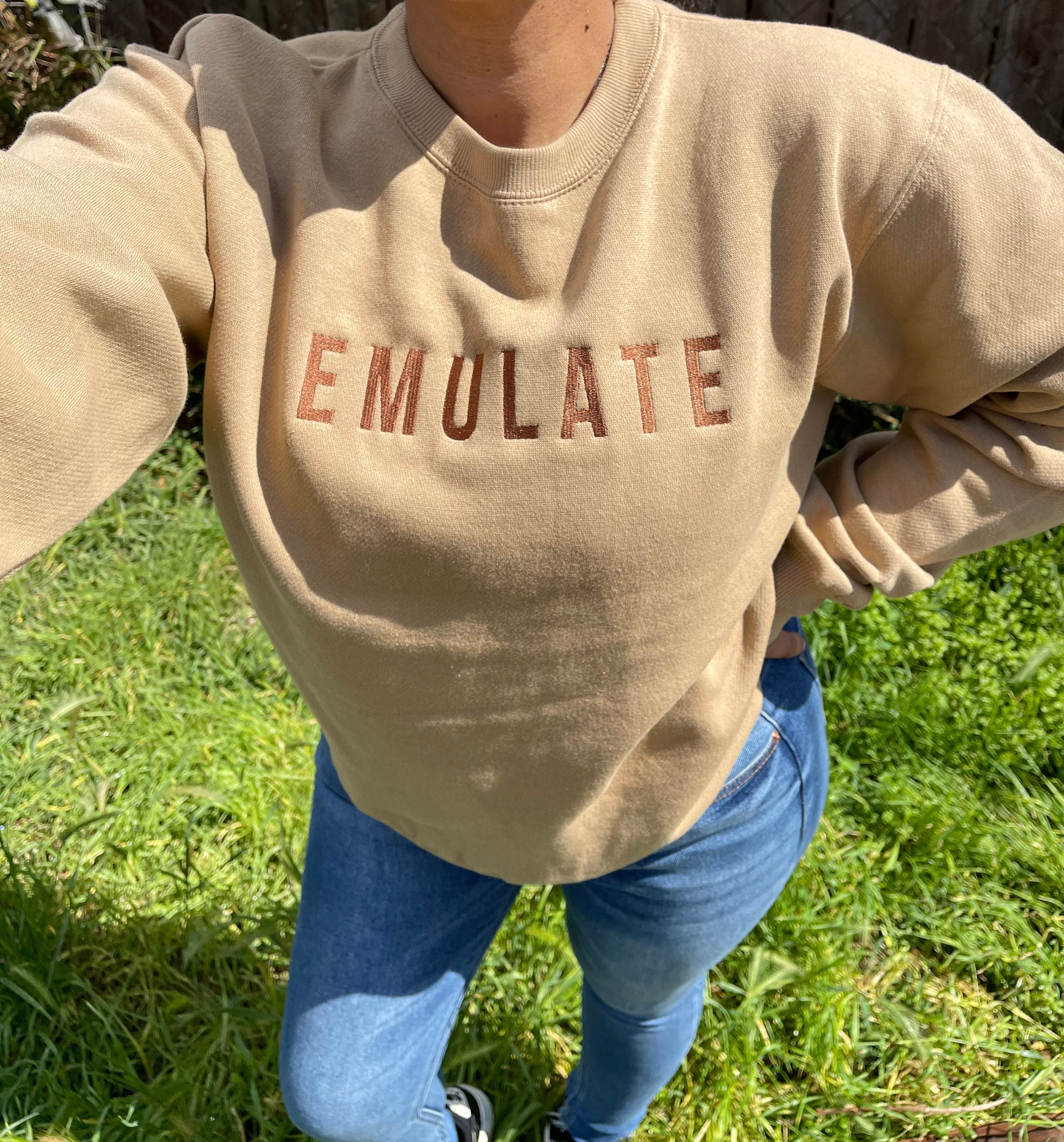 Emulate crewneck (taupe)