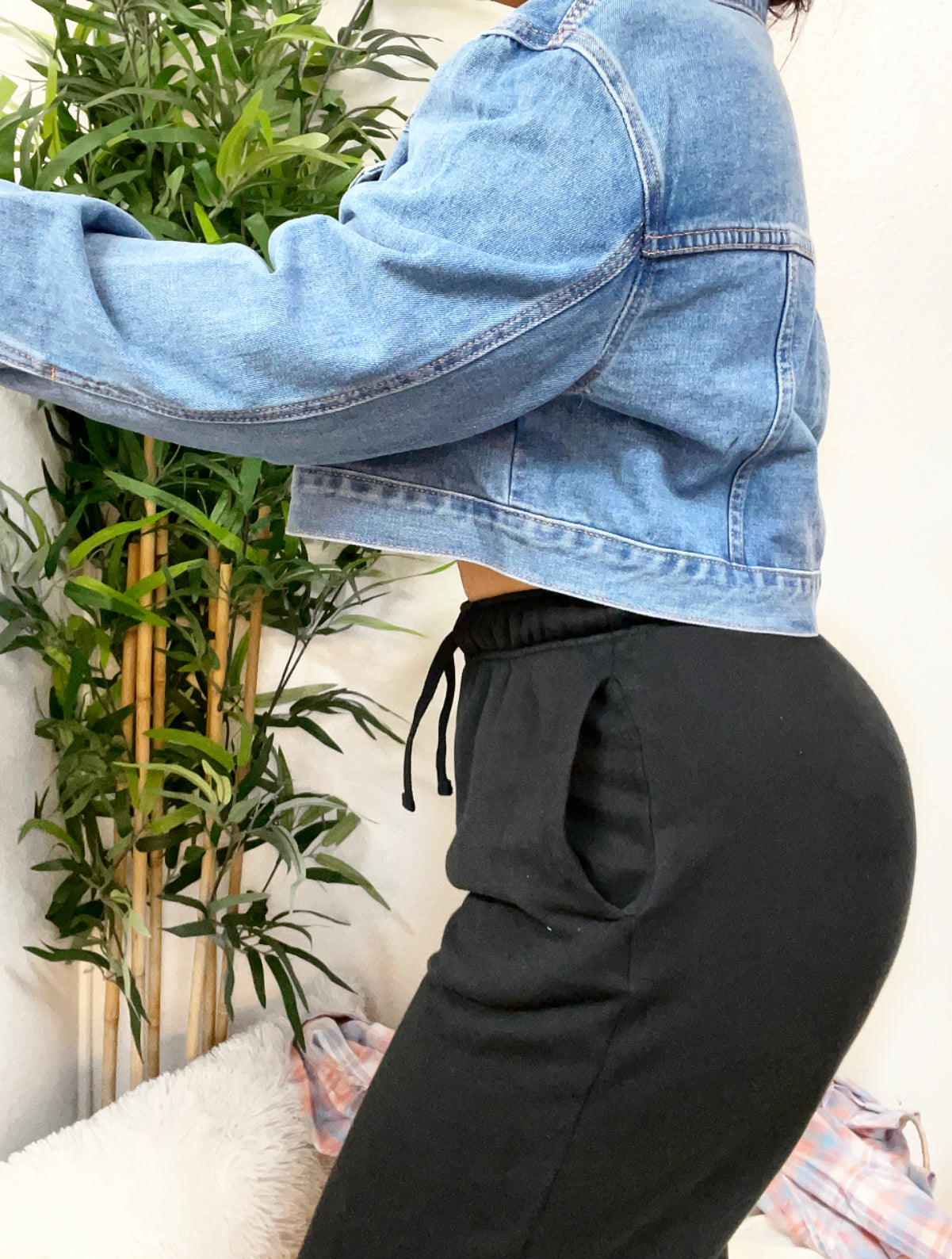 Emulate crop denim jacket