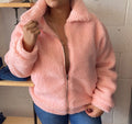 Cuddles teddy jacket ( pink)