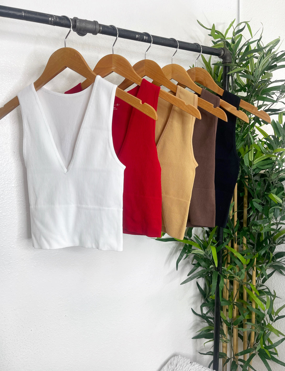 V-Neck Waist Band Top