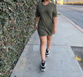 Functional tee (acid olive)