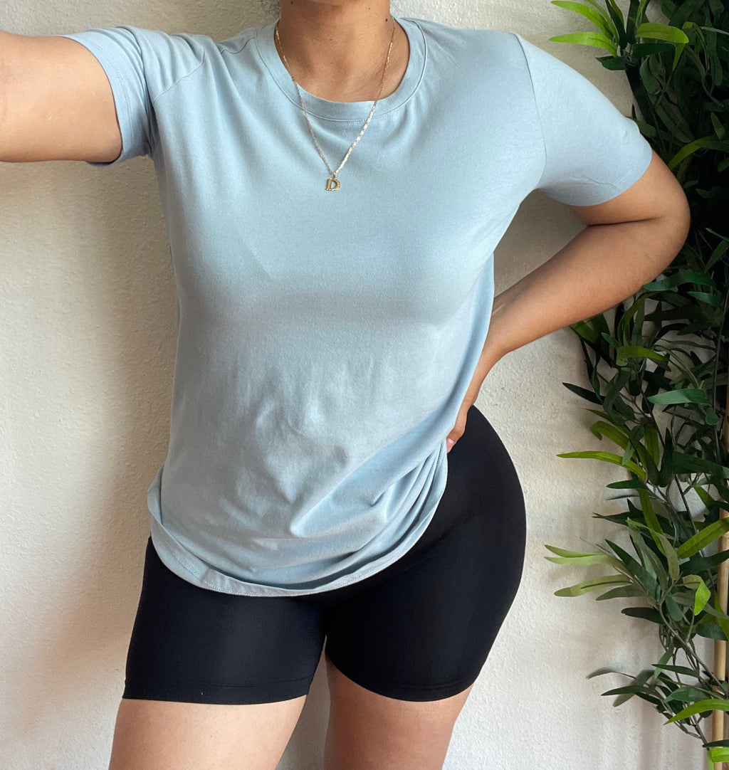Summer basic tops (light colors)