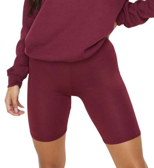 Draya shorts (burgundy)