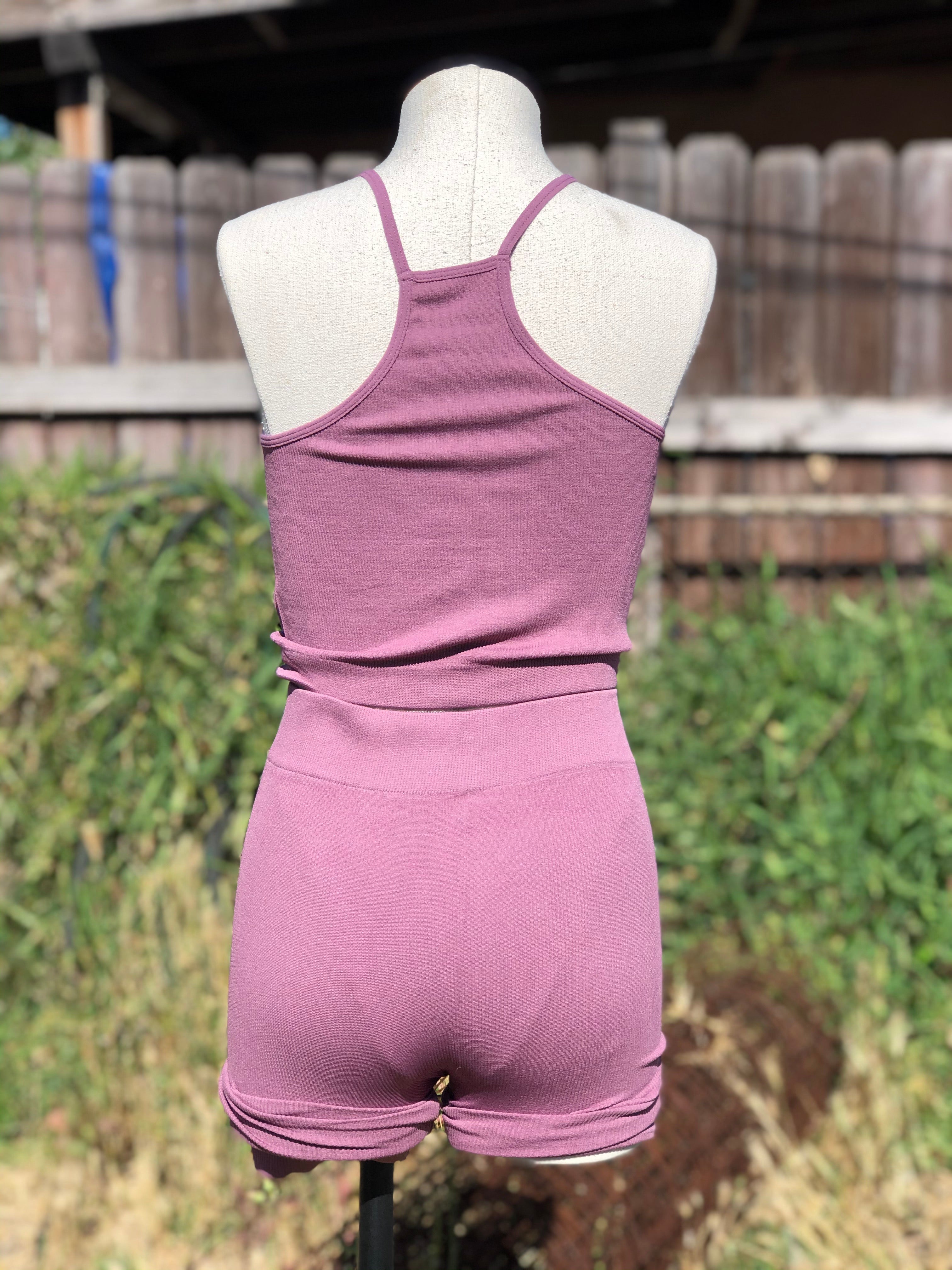 Sandy Biker set (mauve)