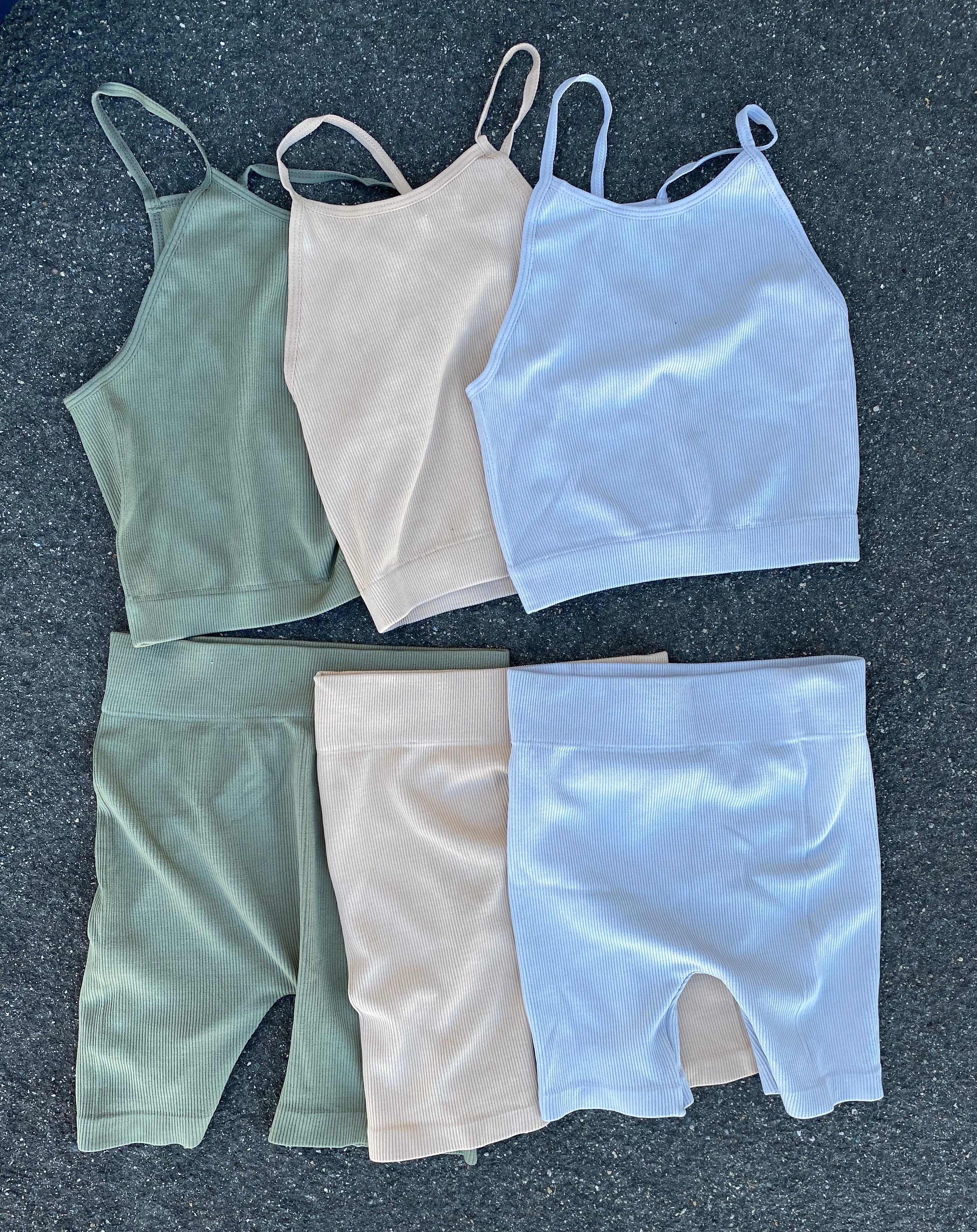 Sandy biker set (Olive, Tan and Light grey)