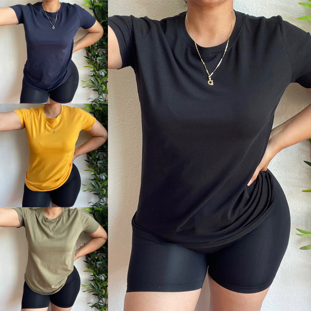 Summer basic tops (dark colors)