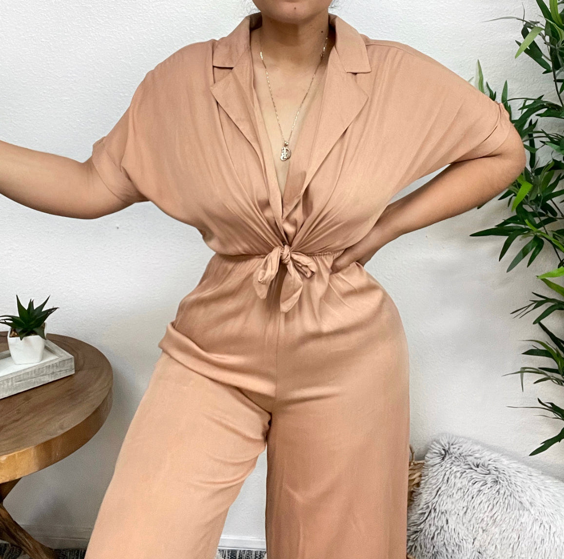Paris Jumpsuit (Taupe)