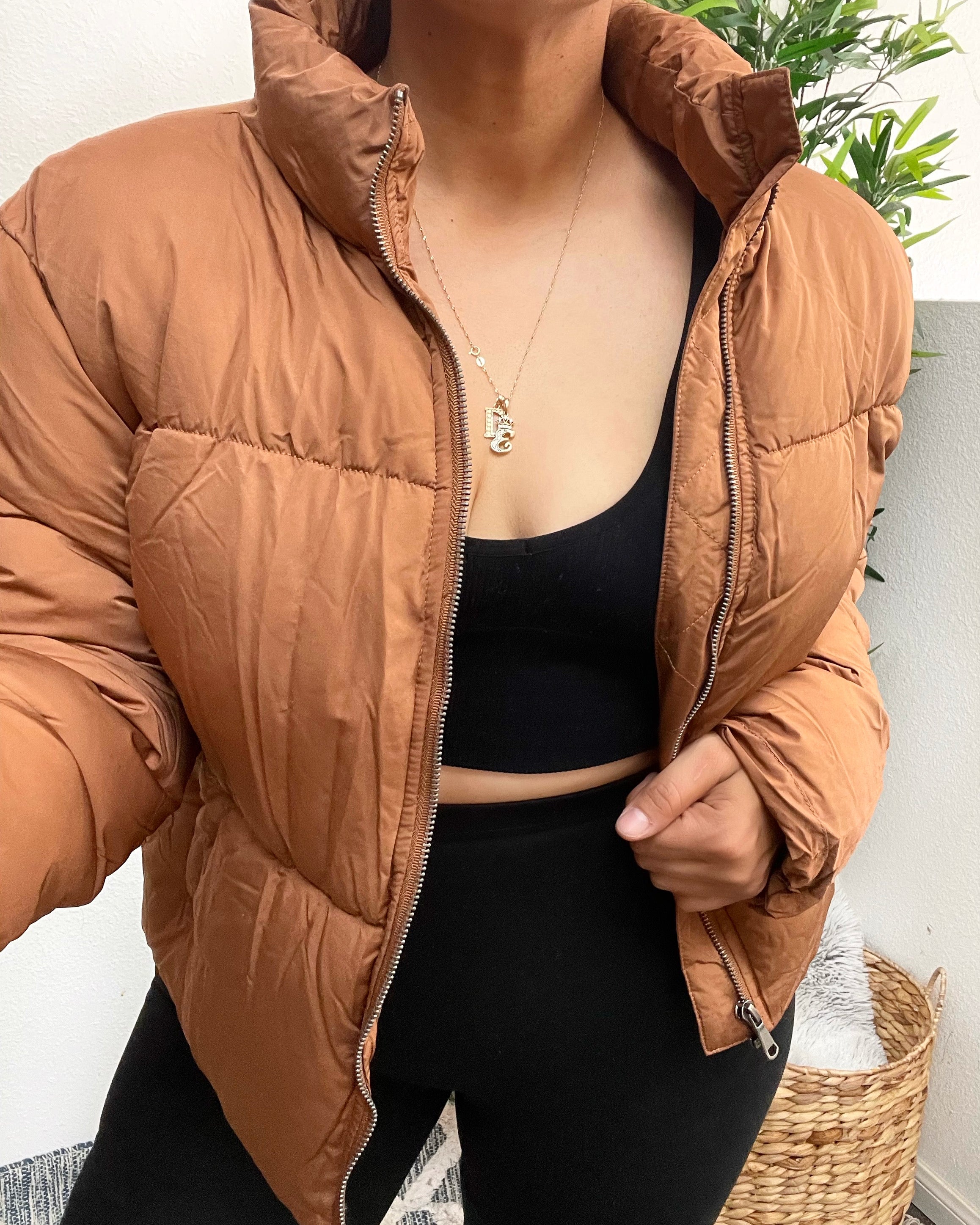 Bronze Puff Jacket