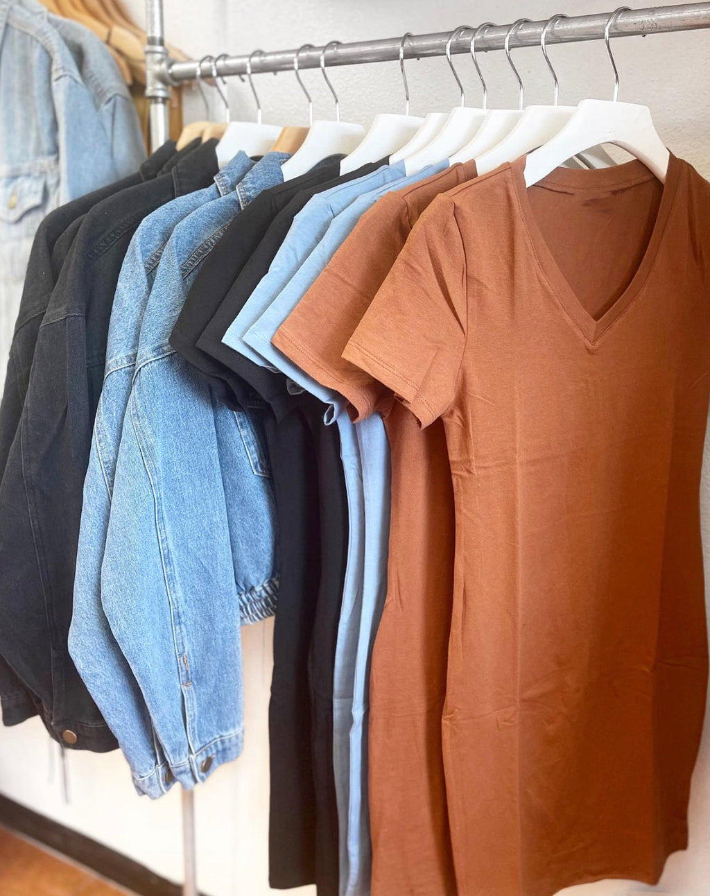 So simple t shirt dress (v-neck)