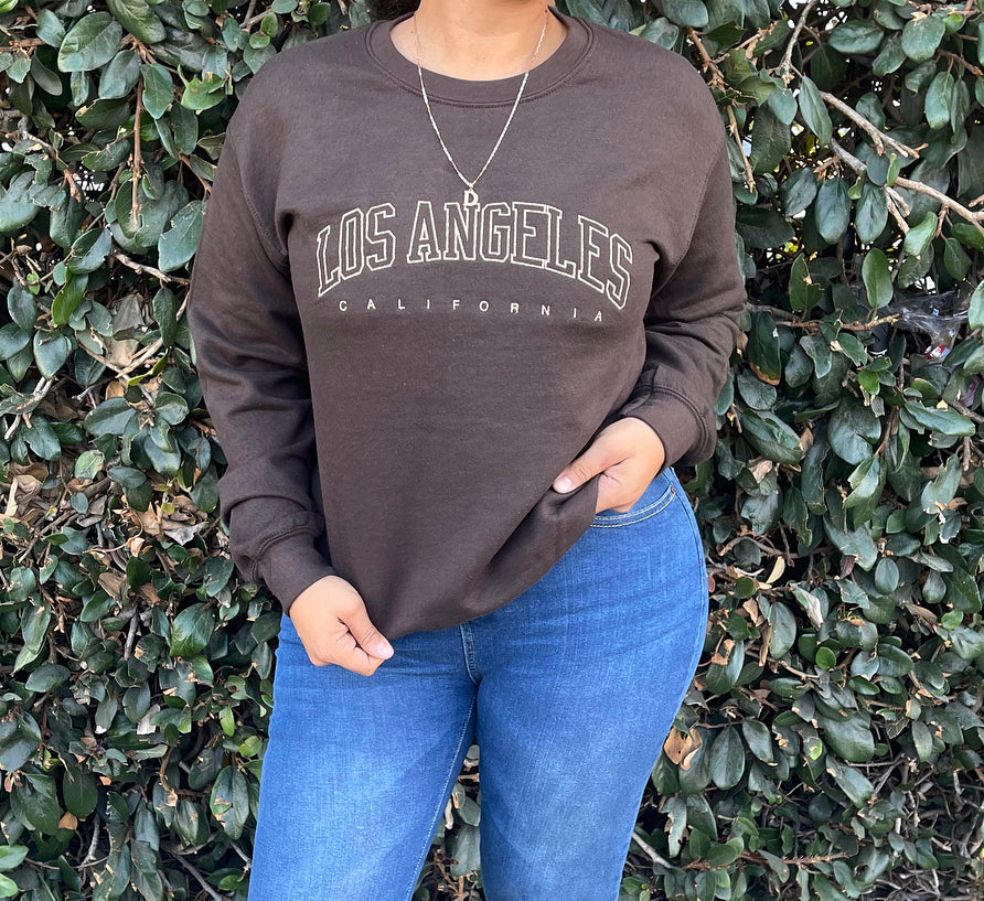 Los Angeles crewneck (brown)