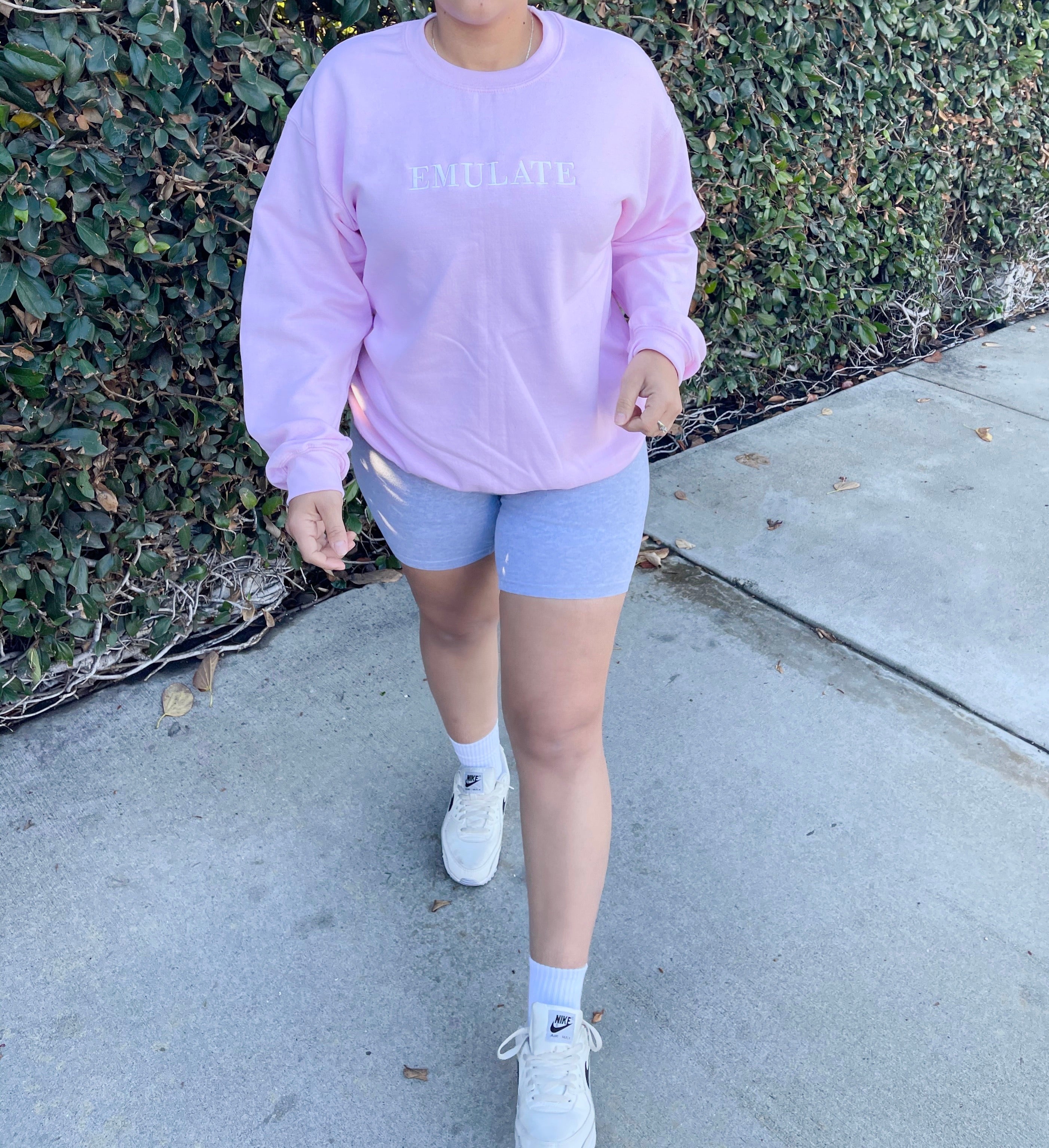 Emulate crewneck sweater (pink)