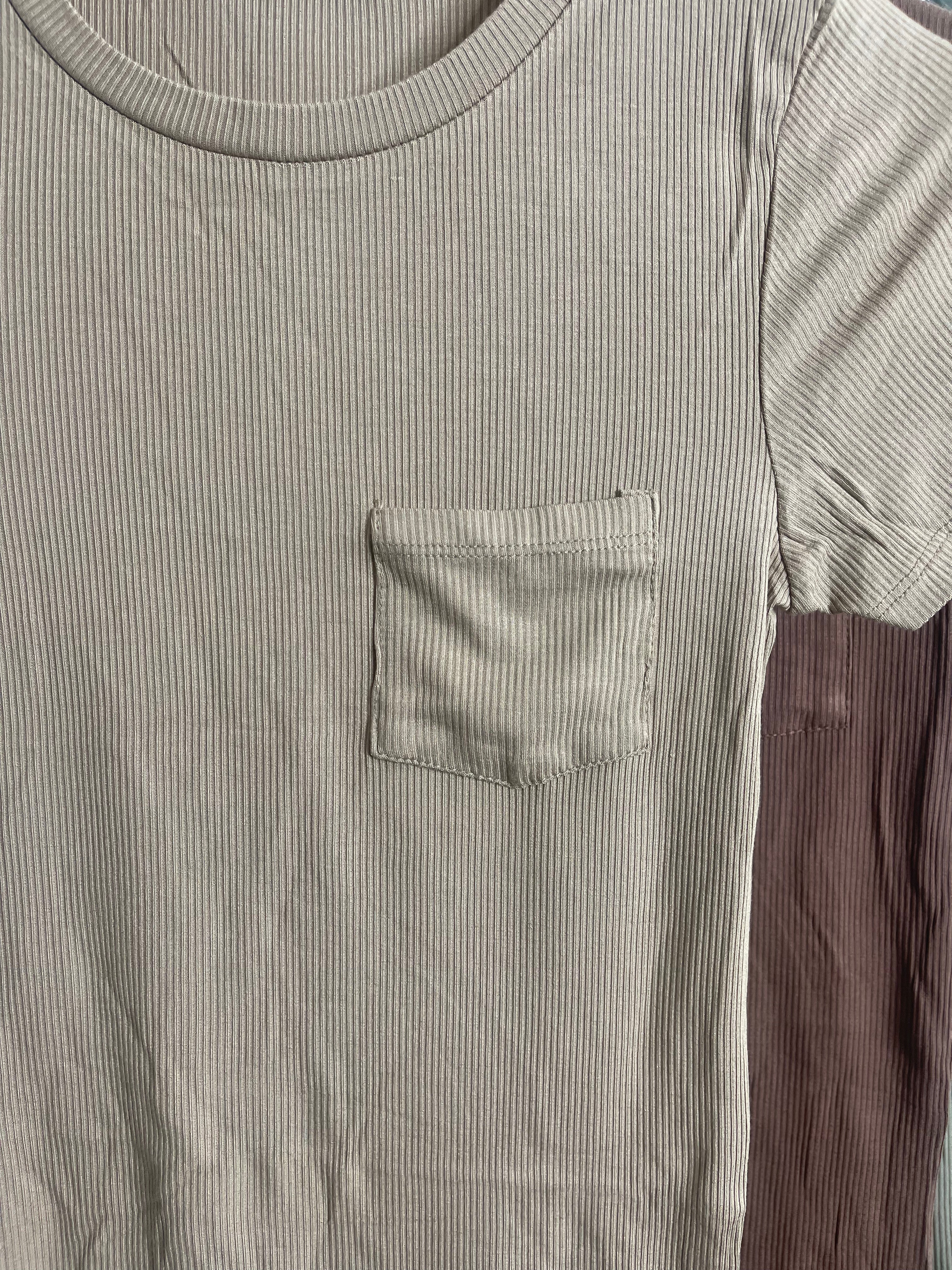 Rib Top with Pocket