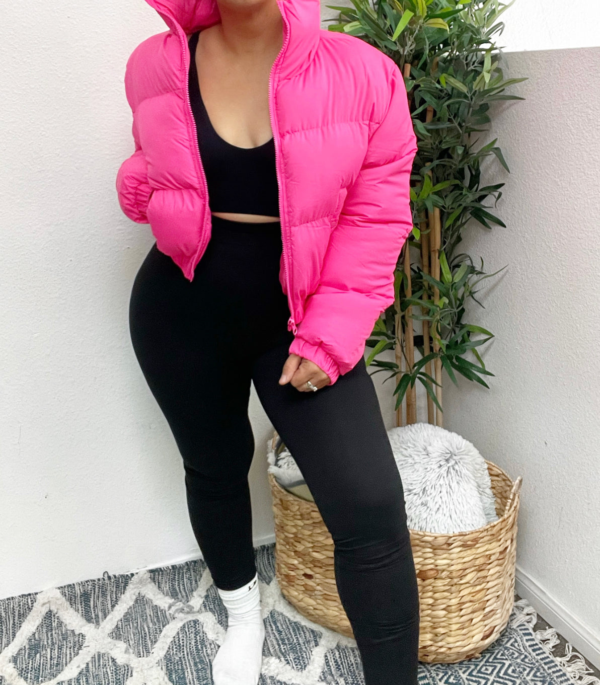 Blizzard Puffer Jacket (Hot Pink)