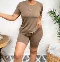 Darlie biker set (dark taupe)