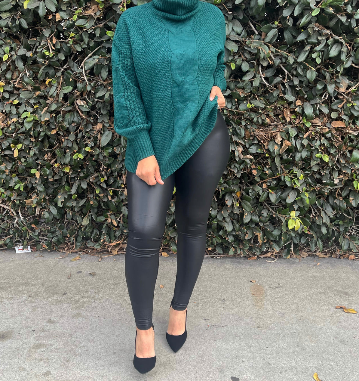 Missing you turtle neck knit sweater