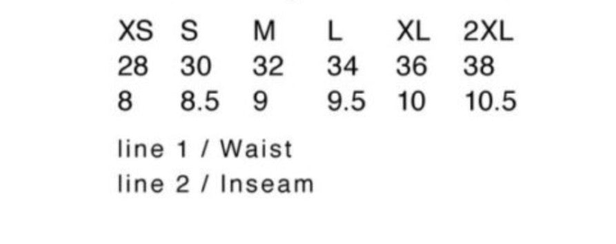 Just right acid shorts (black)