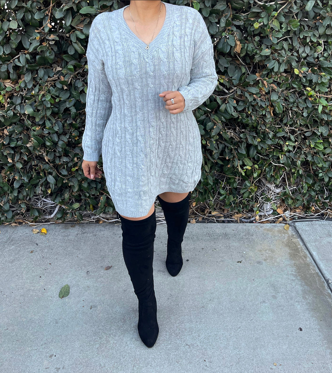 Getting things done knit sweater dress Dm Boutique Getting things done knit sweater dress Dm Boutique