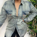 Tribe button up denim