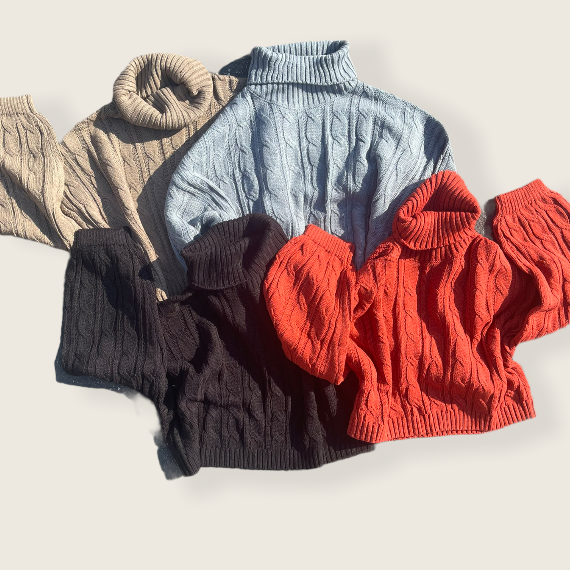 Snug knit sweater (coco brown)