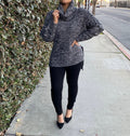 Knitted turtle neck